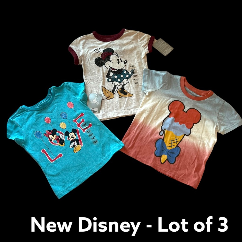 Disney T-Shirts - Lot of 3 - Size 2/3 Toddler (NWT)
